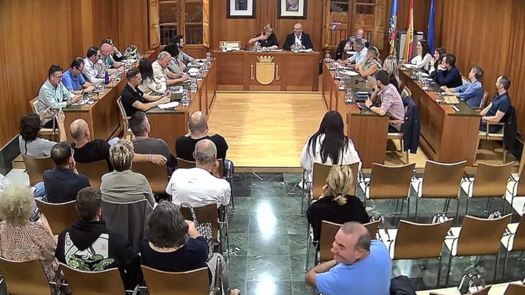 Pleno de Xàbia en octubre de 2023