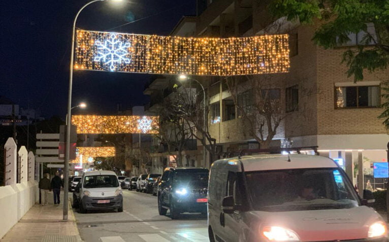 Iluminación navideña en el barrio de Duanes de la Mar de  Xàbia 2023