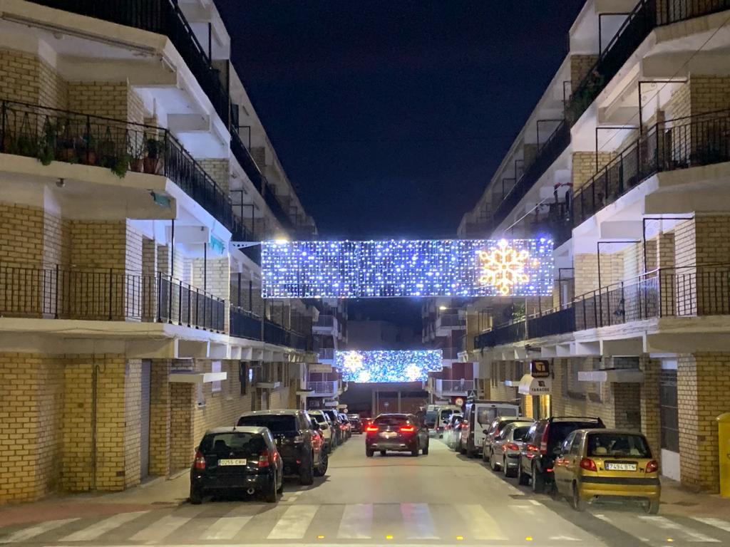 Iluminación navideña en el barrio de Thiviers de Xàbia 2023