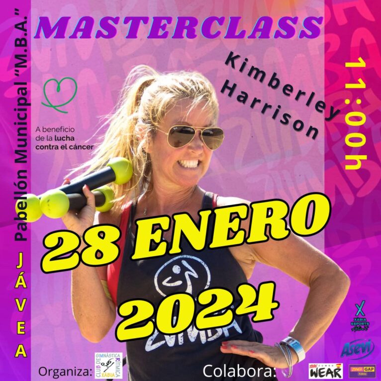 Instructora en la Masterclass de Zumba de Xàbia