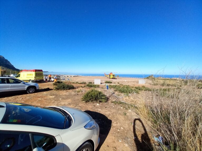 Rescate a un varón en el Montgó de Xàbia