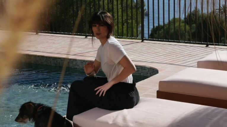 Blanca Suárez en la terraza de la Casa de Xàbia