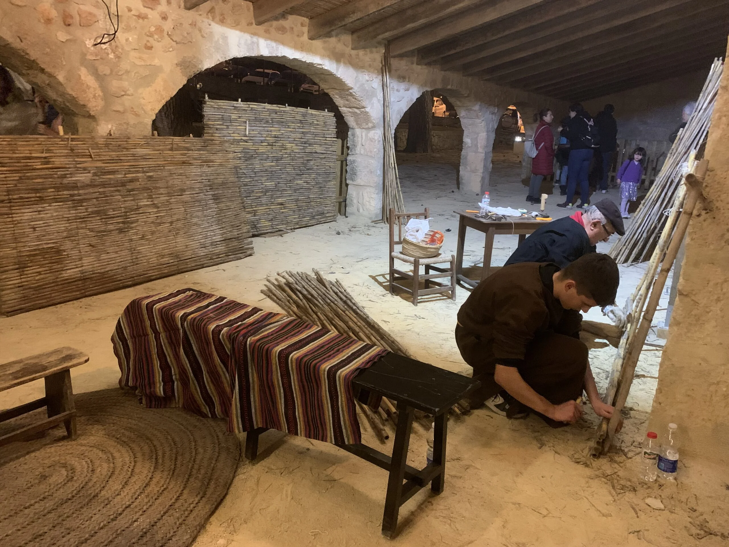 Haciendo ‘canyís’ en el Campamento real en Xàbia