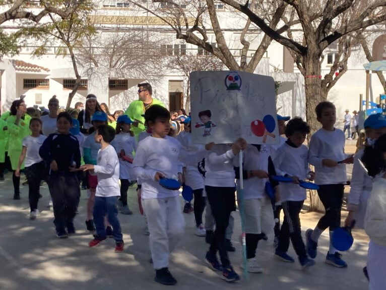 Carnaval escolar Xàbia - CEIP Graüll con la temática Olimpiadas | Foto S.P.