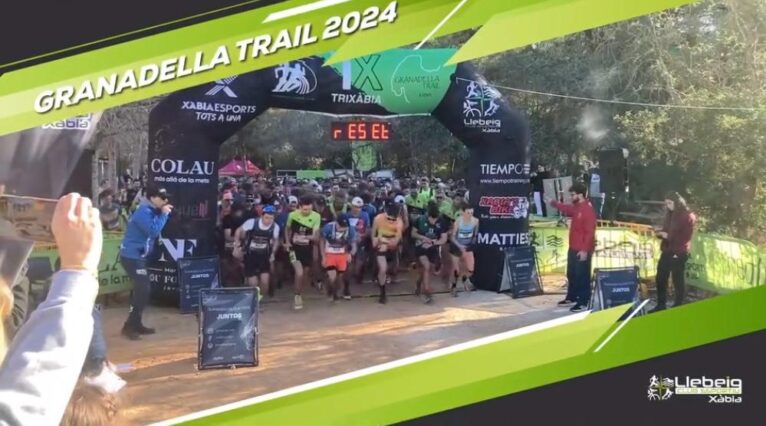 Momento de la salida de la Granadella trail 2024