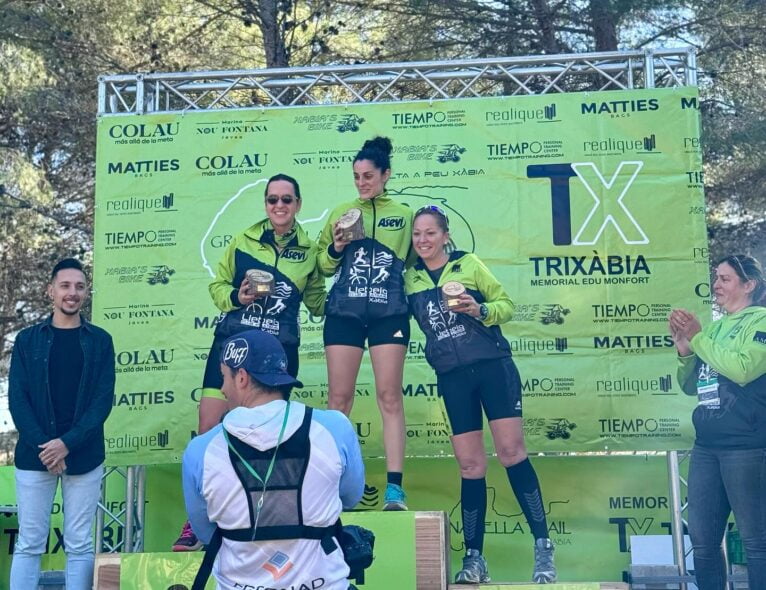 Podio local femenino Granadella Trail Sprint