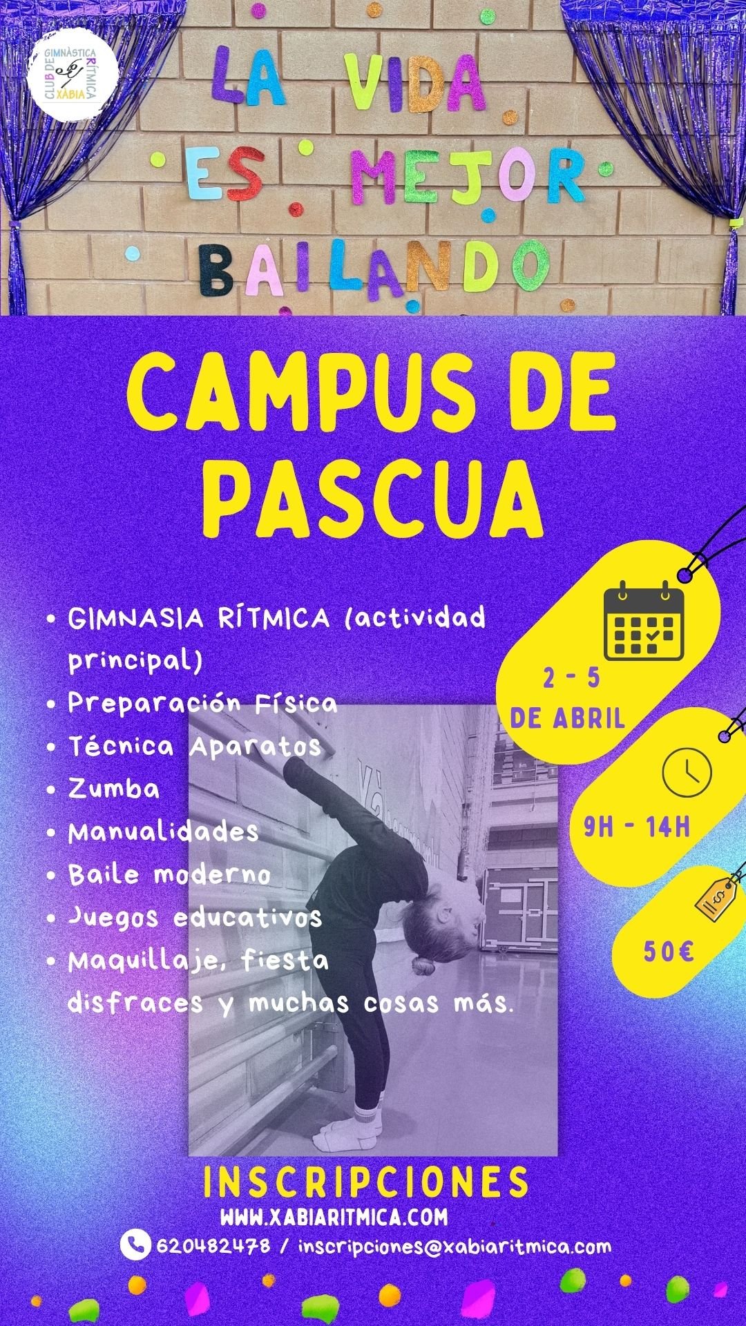 Cartel del Campus de Gimnasia Rítmica