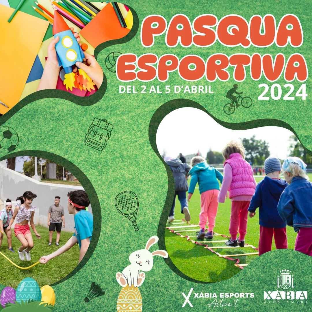 Cartel de la Escuela de Pascua Xàbia 2024