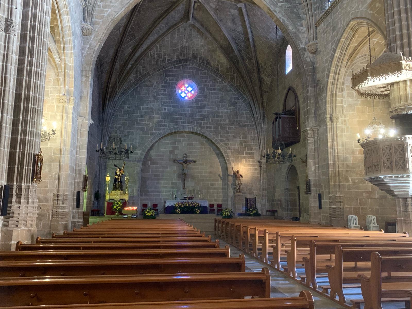 Interior de la Parroquia de San Bartolomé de Xàbia