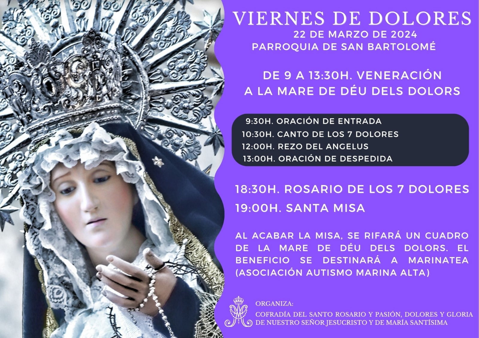 Cartel de la celebración del Viernes de Dolores