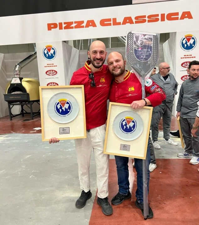 Imagen: El dúo presentó una pizza que destacó por la calidad de los productos utilizados