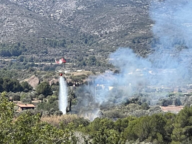 Medios aéreos en la extinción del incendio