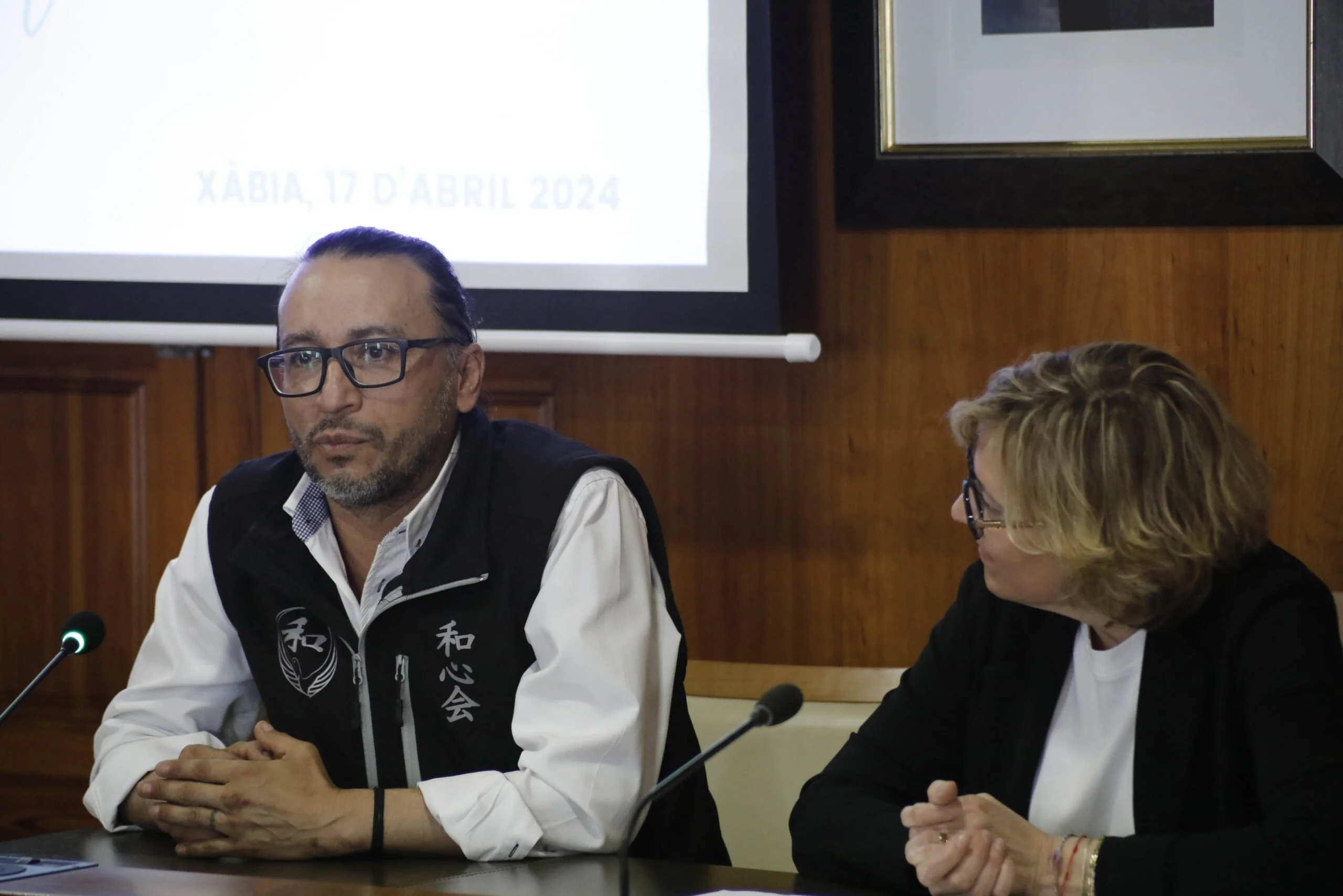 Geovanny Sánchez durante el acto de reconocimiento