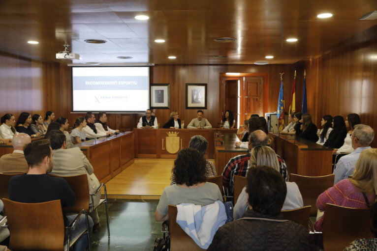 Acto de homenaje a los deportistas de Xàbia