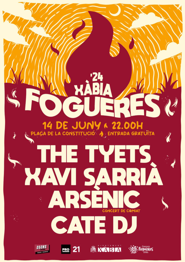 Imagen: Cartel de la Nit del Rock de Fogueres de Xàbia 2024