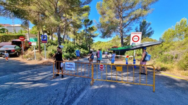 Imagen: Control de acceso a las calas de Xàbia