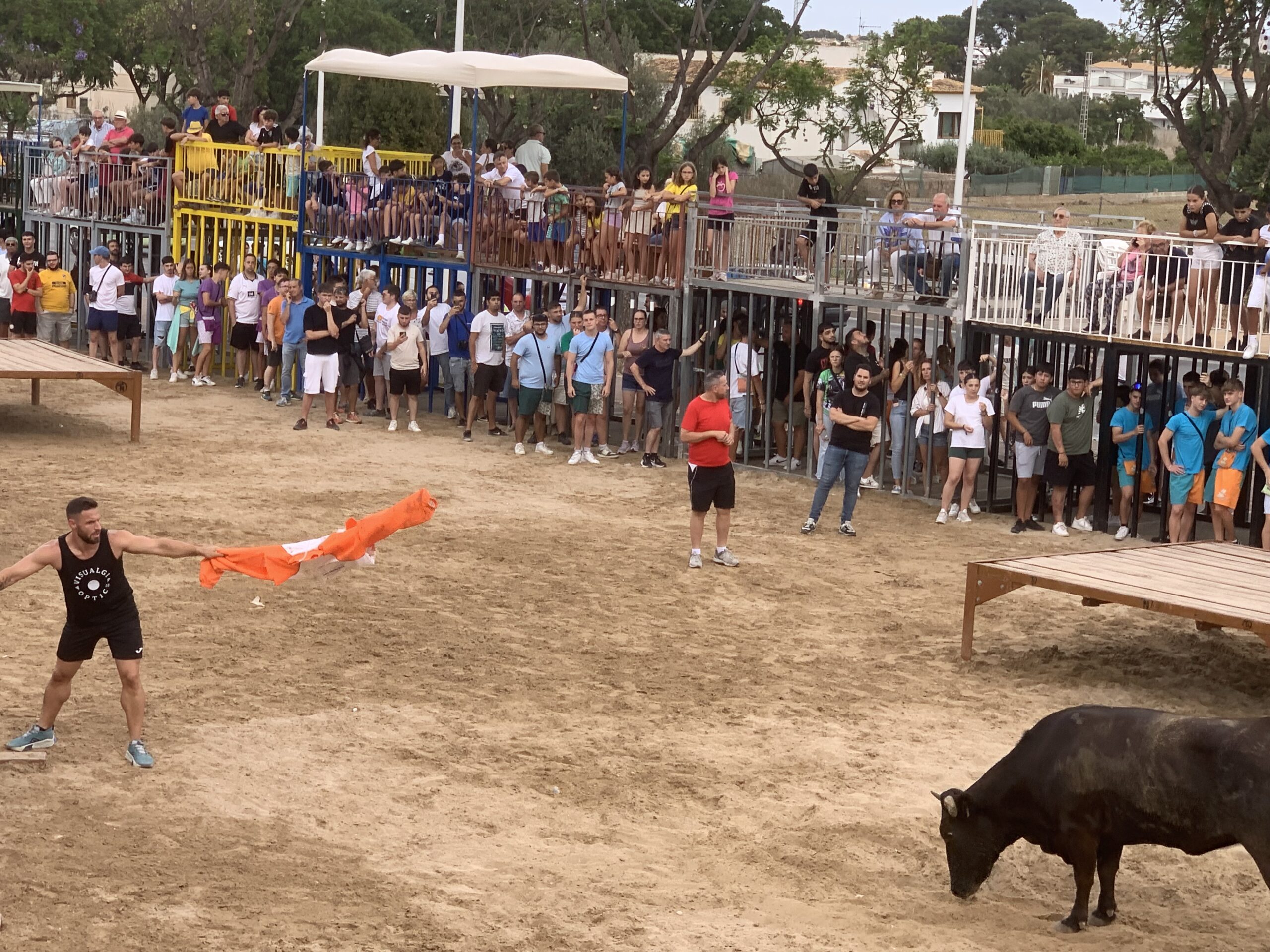 Ambiente en la sesión taurina de Fogueres Xàbia 2024 (15)