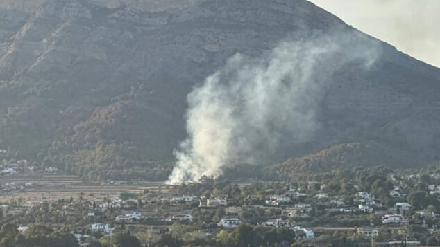 Imagen: Fotografía del incendio tomada por un testigo