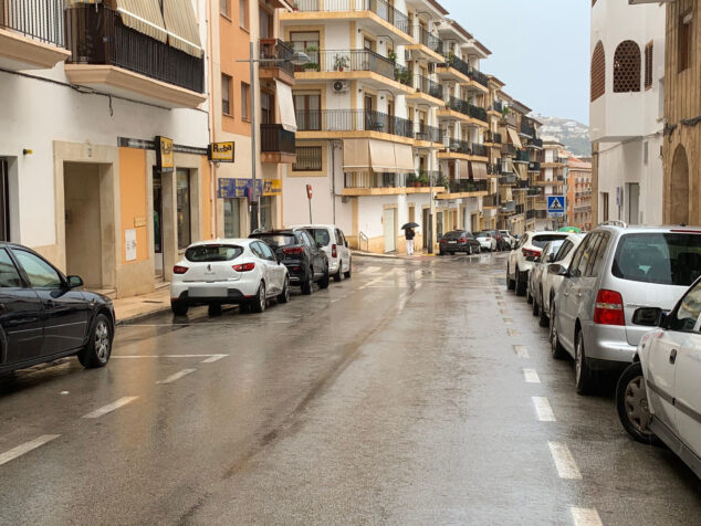 Imagen: Lluvia en Xàbia este miércoles