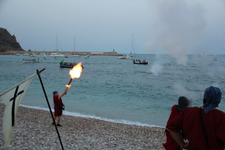 Recreación del desembarco Moros y Cristianos Xàbia 2024