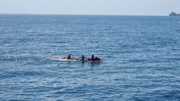 Imagen: Rescate de los kayakistas en Xàbia