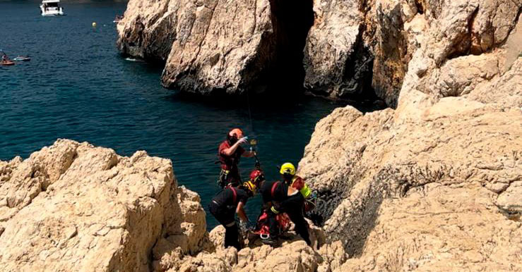 Rescate en la Cova del Llop Marí Xàbia