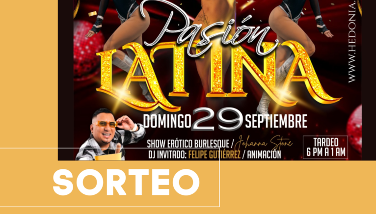 Sorteo de evento de baile latino en Hedonia