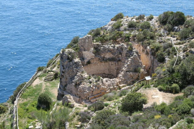 Imagen: Zona del Castillo de la Granadella de Xàbia