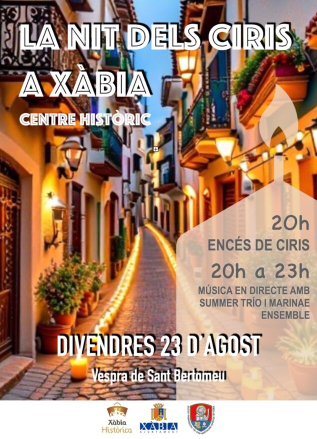 Imagen: Cartel Nit dels Ciris de Xàbia