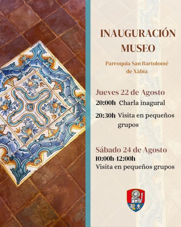 Imagen: Inauguración del museo de la Parroquia de San Bartolomé de Xàbia