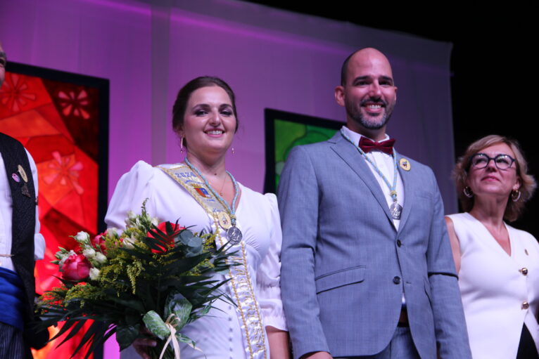 Pareja de mayorales en la presentación fiestas Loreto Xàbia 2024