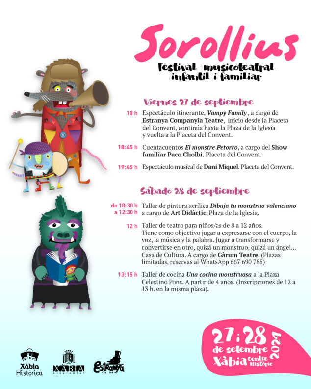 Imagen: Cartel de la programación de Sorollius