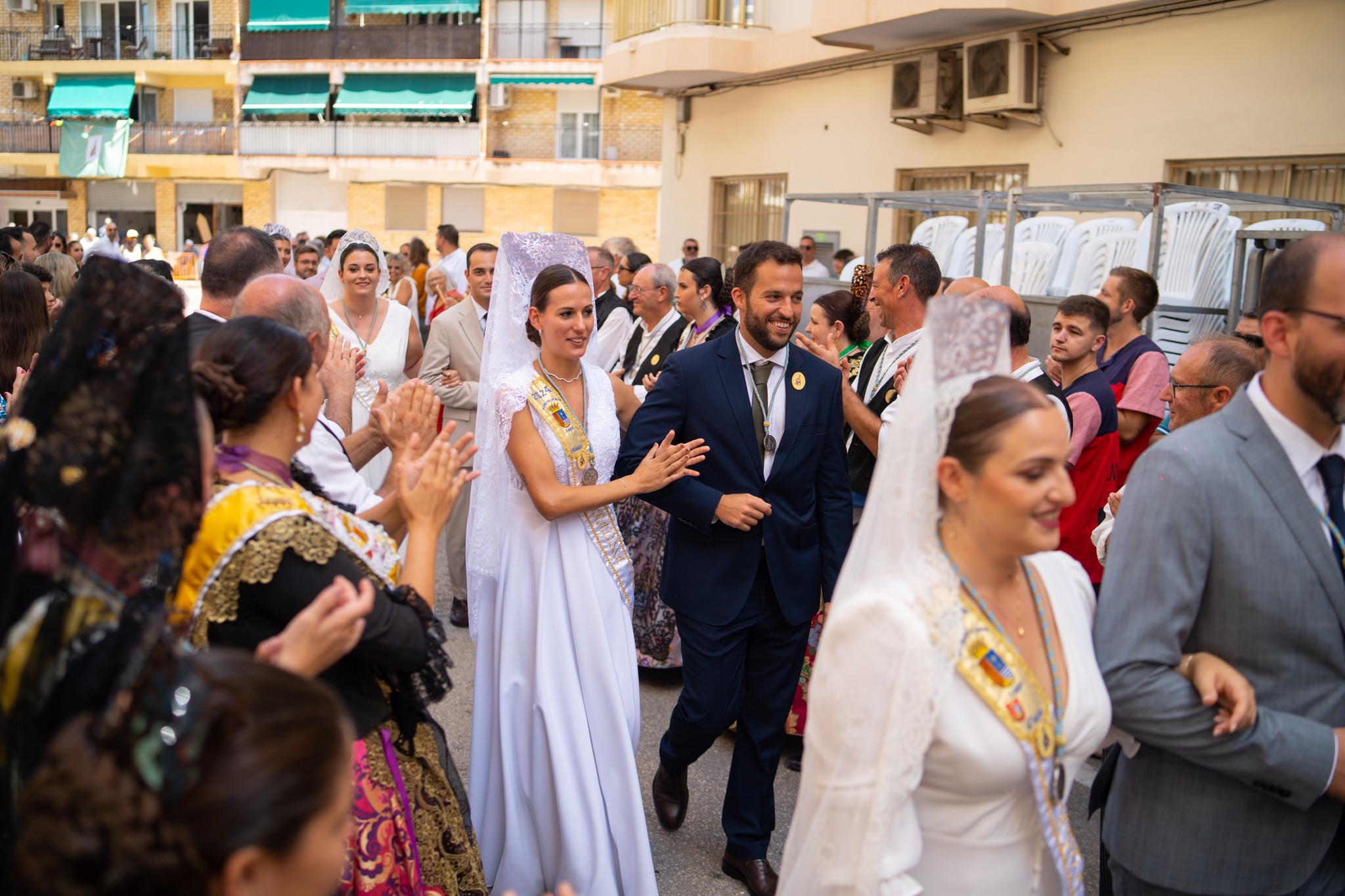 Llegada de Mayorales a la Comisón de Fiestas