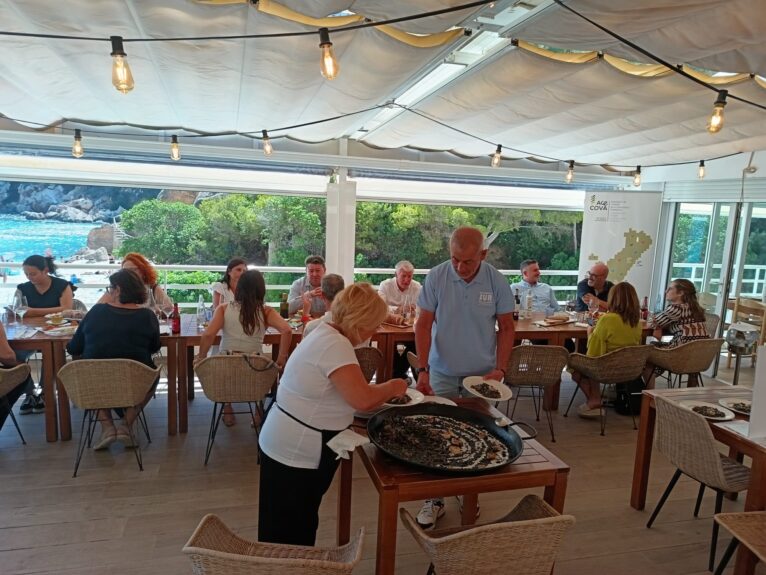 Degustación en el Restaurante Sur de Xàbia en la presentación de las III Jornadas Nacionales de Restauración Sin Gluten