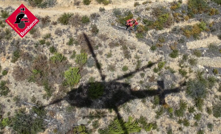 Rescate de una mujer en el sendero del Cabo de San Antonio