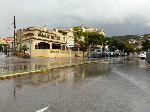 Imagen: La lluvia se hace presente en Xàbia