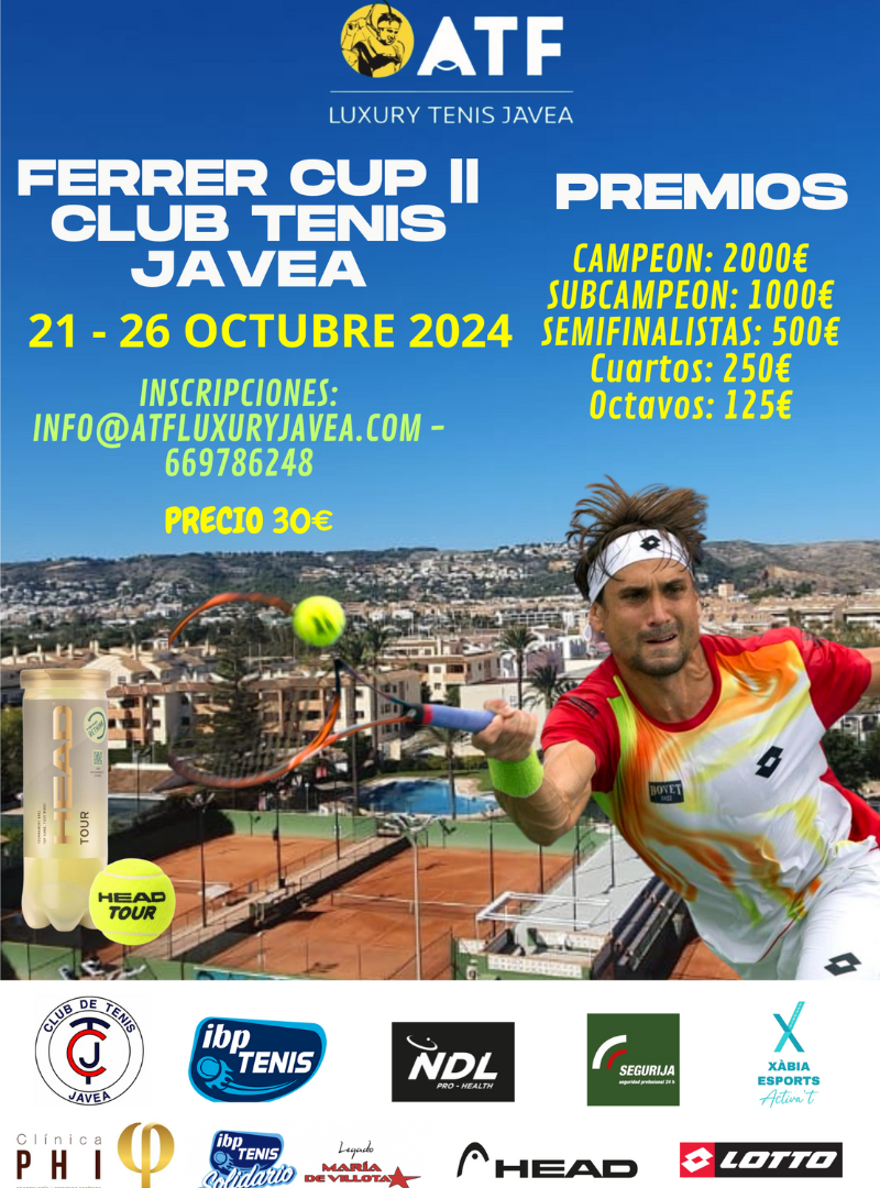 Llega al Club de Tenis Jávea el prestigioso torneo de tenis Ferrer Cup II