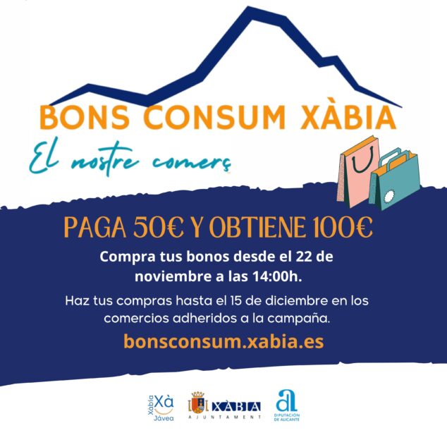 Imagen: Nueva campaña de bonos consumo en Xàbia