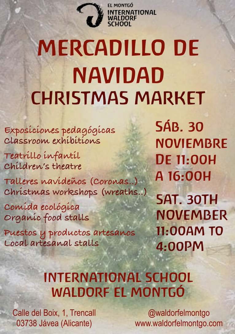 Mercadillo de Navidad en Escuela Internacional Waldorf