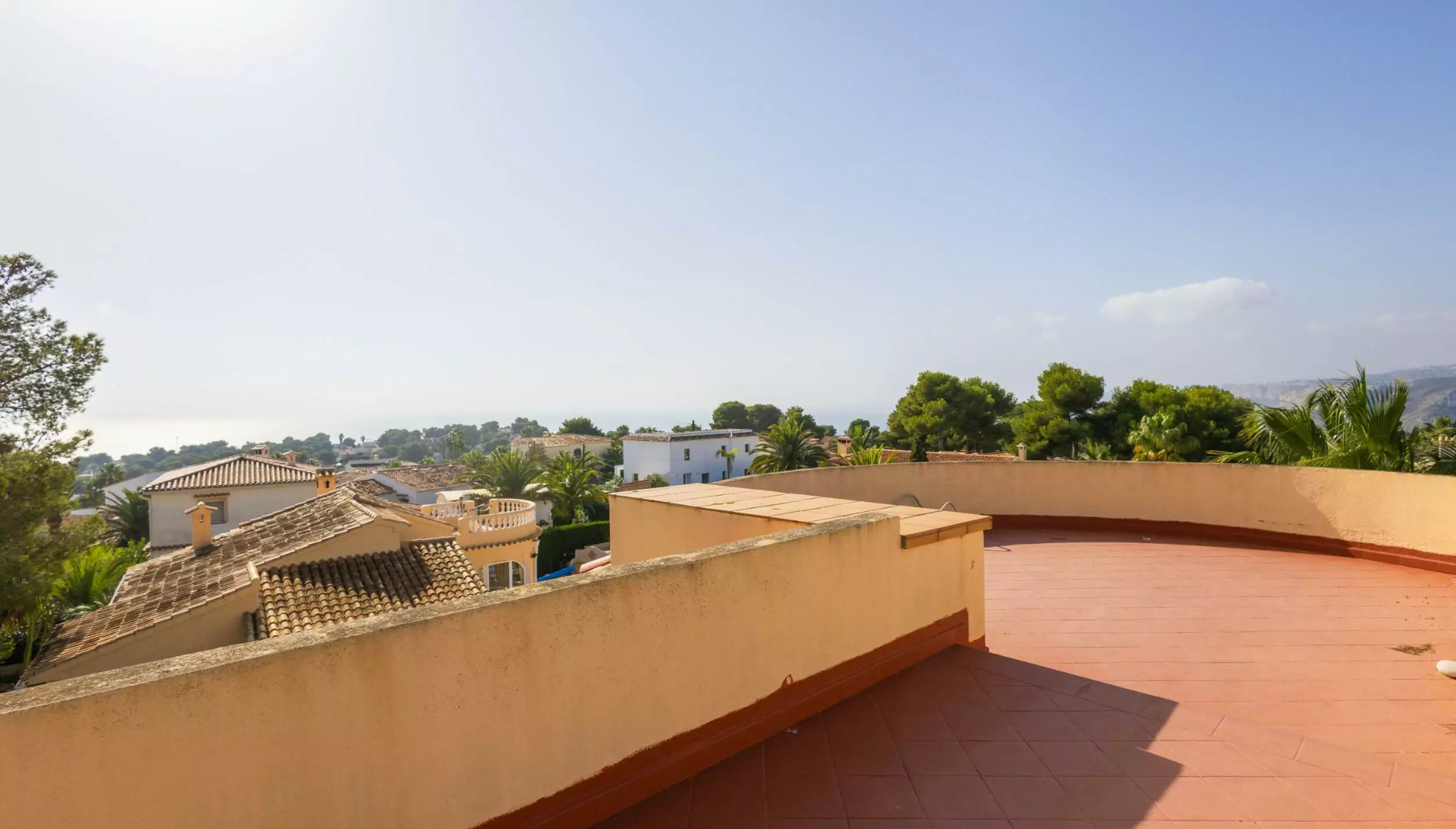 Vistas al mar desde la terraza de la villa