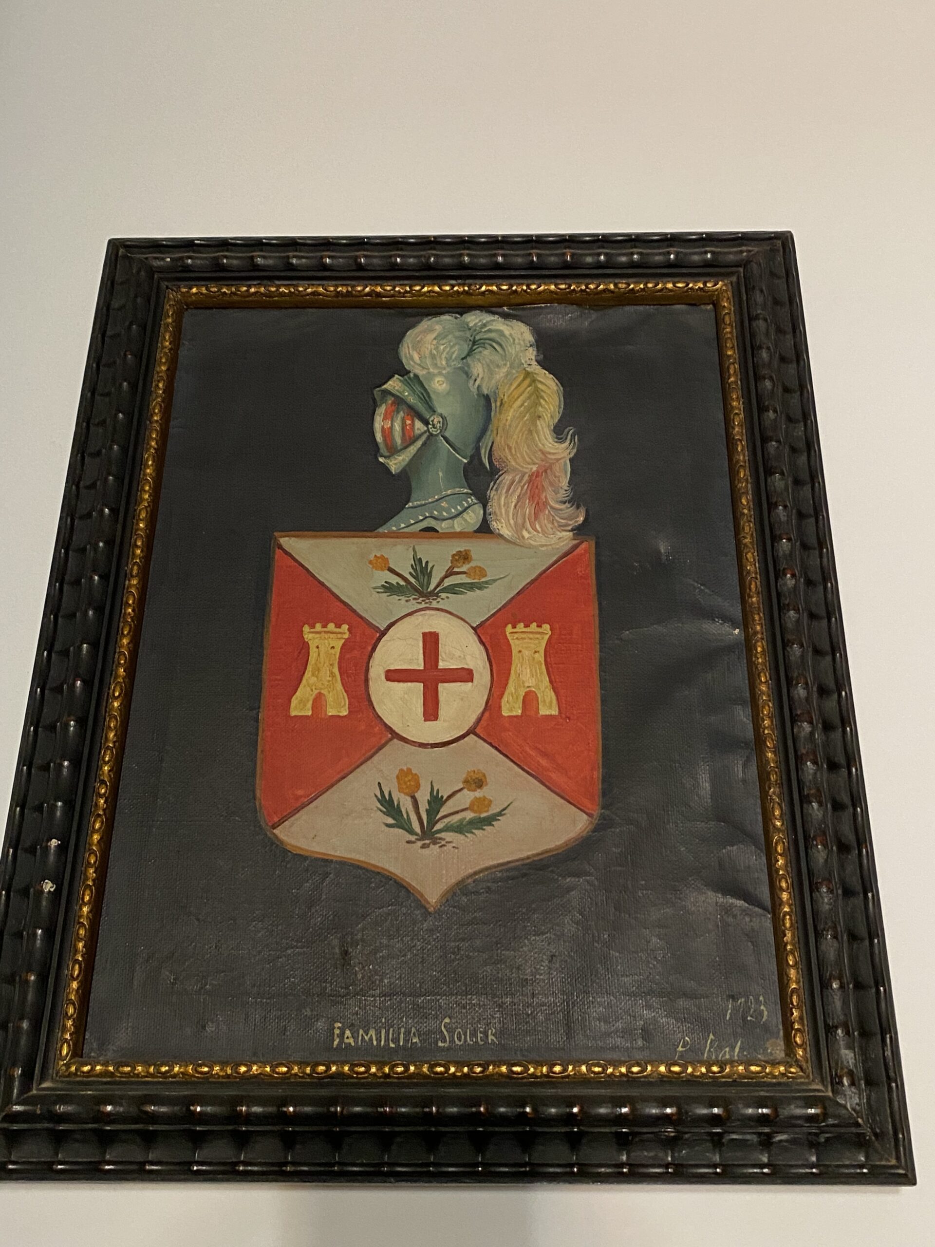 Escudo de los Soler en la Casa de Julio Cruañes Soler. (Archivo Particular)