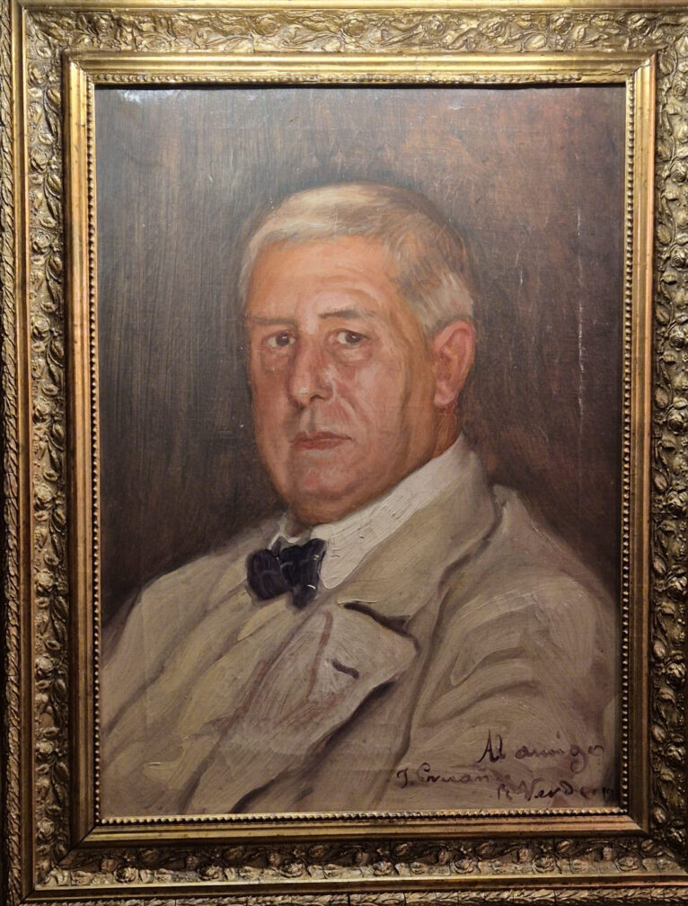 Retrato al óleo de Julio Cruañes Soler por Ricardo Verde Rubio. 1916. (Colección de Godofredo Cruañes Aracil)