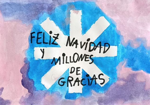 Imagen: Tarjeta de felicitación navideña de las cestas