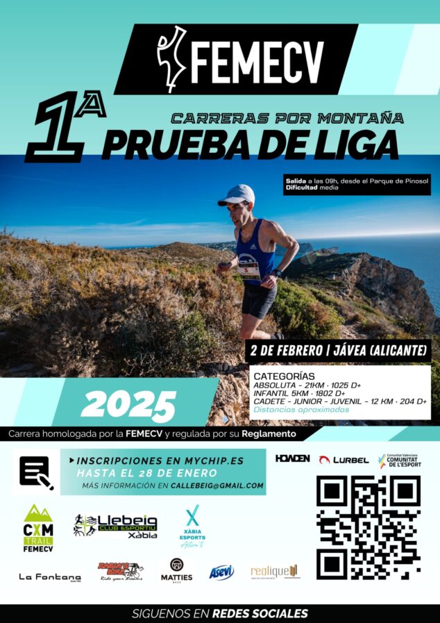 Imagen: Cartel Granadella Trail 2025 Xàbia