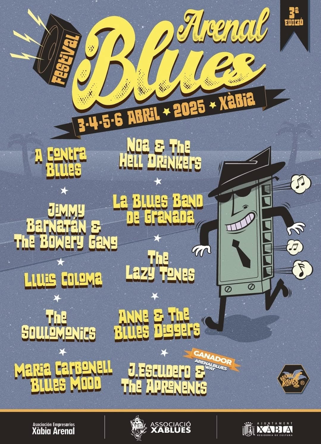 Cartel Festival Arenal Blues Xàbia 2025