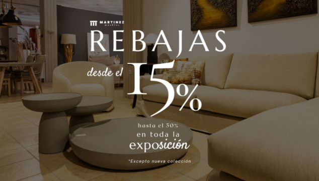 Imagen: ¡Descuentos de hasta el 50% en toda la exposición de Muebles Martínez!