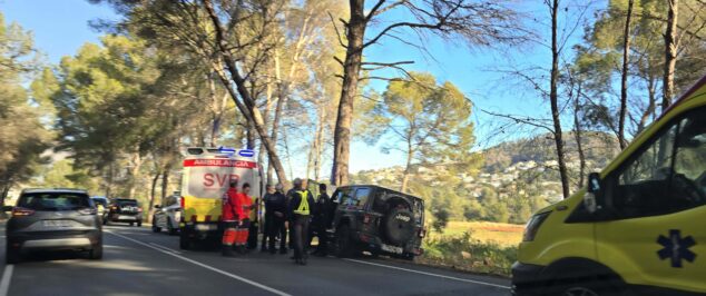 Imagen: Incidente en la carretera de Jávea -Benitatxell