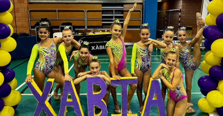 Las gimnastas de Xàbia brillan en el Autonómico de Dúos, Tríos y Conjuntos