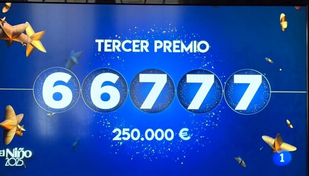 Imagen: Tercer premio sorteo niño 2025