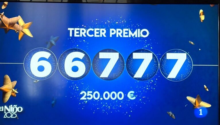 Tercer premio sorteo niño 2025